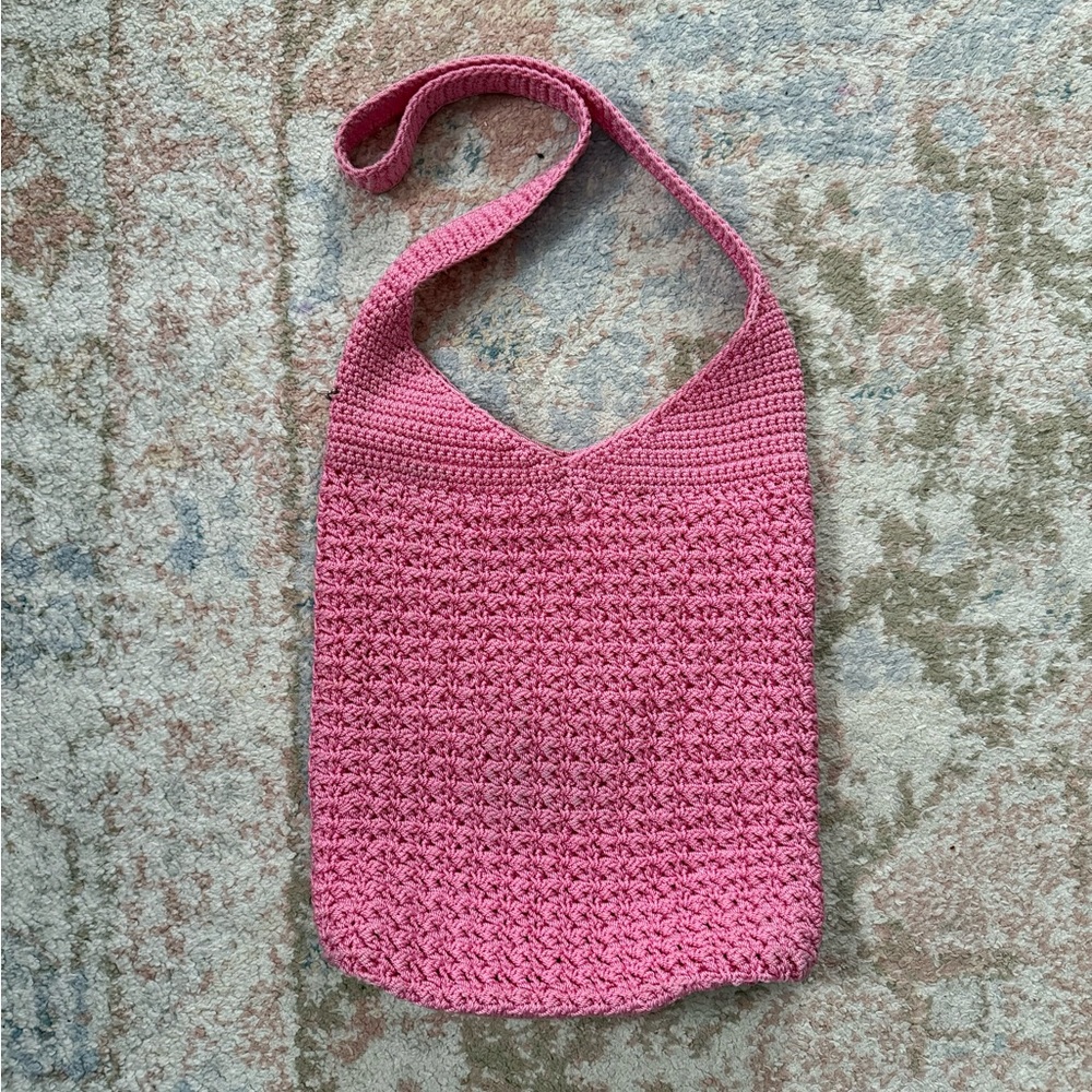 The Sak Original Vintage Rose Crochet Hobo Handbag